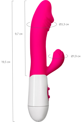Area Klitoral Uyarıcı Vibratör, 19,5 cm