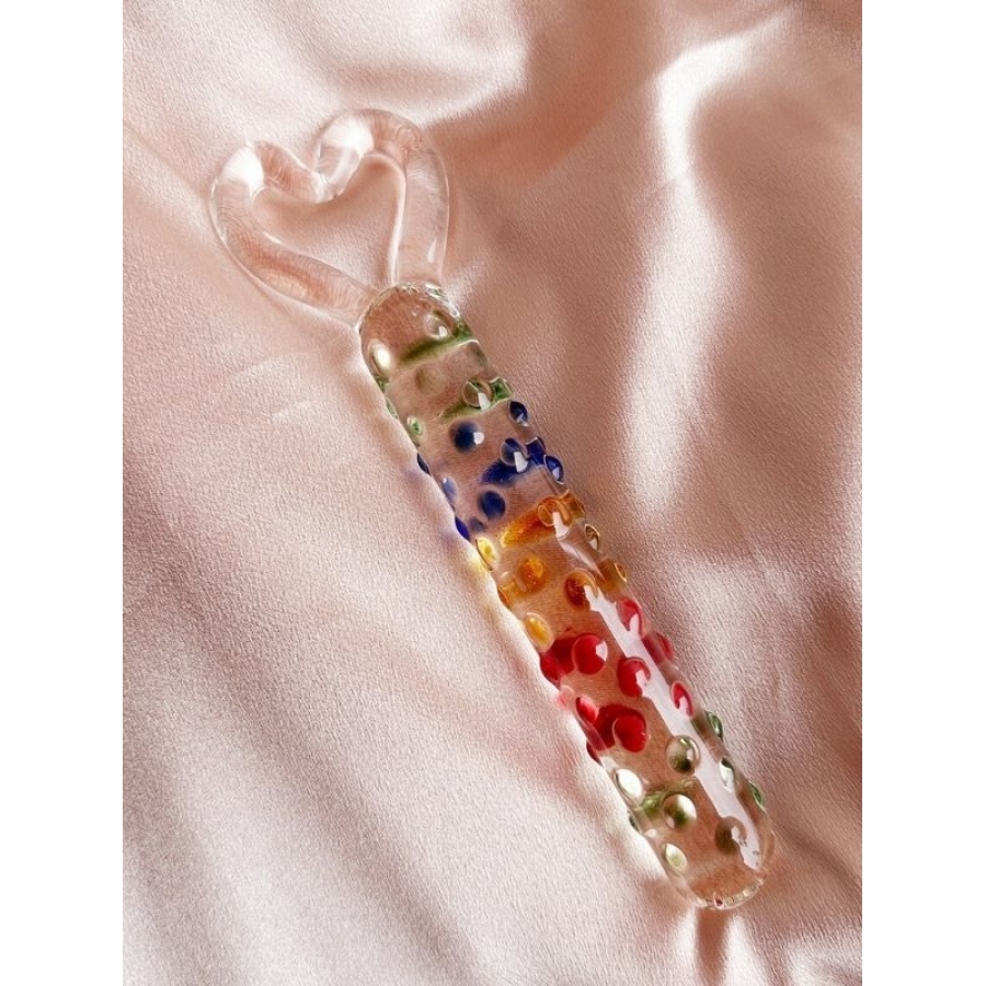 19cm tırtıklı yüzeyli renli anal ve vajinal dildo 19cm tırtıklı yüzeyli renli anal ve vajinal dildo kırılmaz camdan üretilmiştir tırtıklı yüzeye sahiptir dildo uzunluğu 19cm çap 25mm saklama kabı ile gönderilecektir