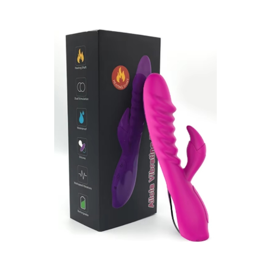 Alica vibrating rod isıtmalı pembe vibratör özellikler: tıbbi silikon malzeme, toksik olmayan ve kokusuz, rahat kullanım için yumuşak ve pürüzsüz yüzey g spot stimülasyon için itme ve rotasyon yapay penis 3 hızları klitoral stimülasyon için 7 güçlü titreşim modu isıtma yapay penis kafası yaklaşık 5 dakika içinde 40 derece santigrat tüm vücut su geçirmez, tutku parçacıkları...
