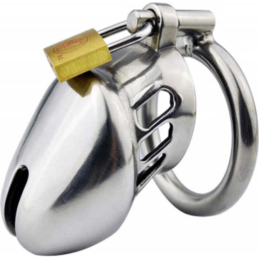 Paslanmaz çelik penis kafesi chastity device çelik penis kafesi yepyeni ve kaliteli tamamen kilitlenebilir penis kafesidir. Paslanmaz çelikten üretilmiştir ve temizliği kolaydır. Erkek penisini içerisine alarak kilitleyip, penisi kilit altına almaya yarar. Penisin tam ereksiyon olmasına engel olan fetiş bir üründür. 2 adet yedek...