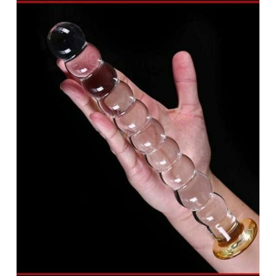 Boğumlu cam dildo