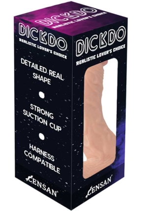 Dickdo Gerçekçi Eğik Dildo Penis 18cm