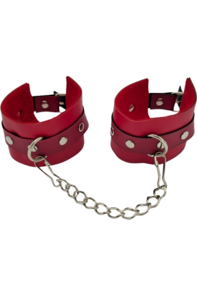 Kırmızı Suni Deri El Kelepçesi