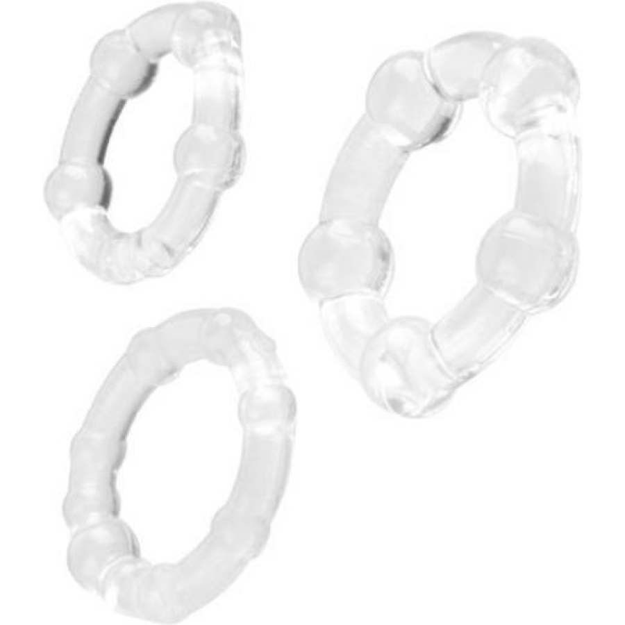 Penis halka seti tpe şeffaf 3,5/3/2 cm