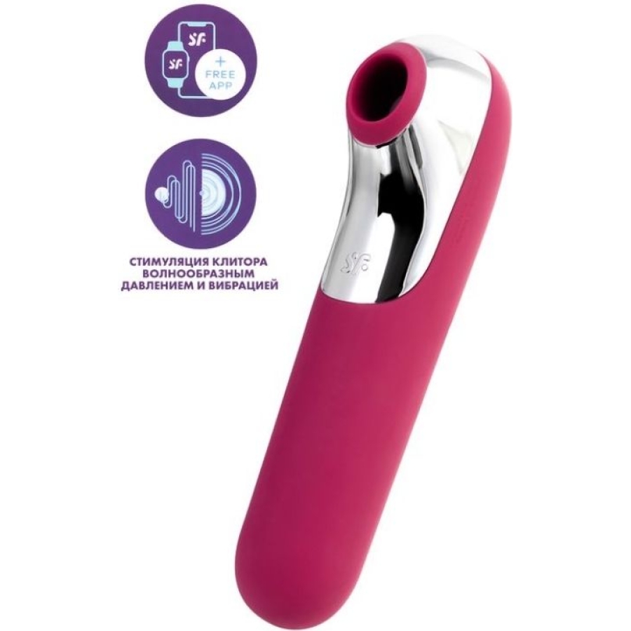Satisfyer dual love pink telefon kontrollü klitoral uyarıcı vibratör dual love, yeni bir çok yönlü klitoral ve vajinal vibratördür, air pulse'un uyarıcı hava basıncı dalgalarını ve şehvetli titreşimi birleştirir. Eşsiz ve ergonomik şekilli uyarıcı, avucunuzun içinde mükemmel bir şekilde oturur, kaymaz. 11 vakum seçeneği ve 10 farklı titreşim modu. Uyarıcının ucu klitorise sıkıca oturur ve vakum dalgası etkisi sağlarken...