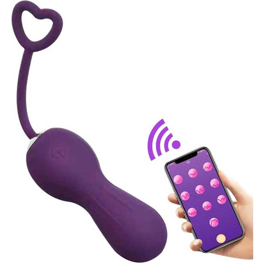 Telefon kontrollü mini vibratör mor