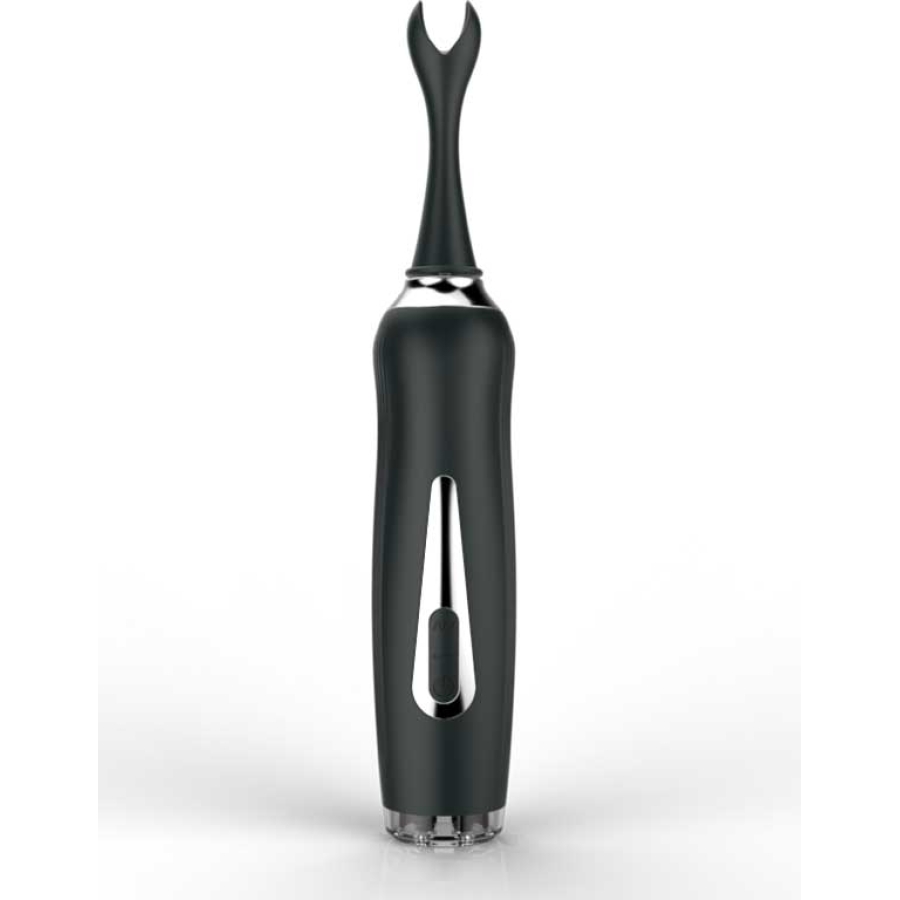 Üç başlıklı değiştirilebilir vibratör siyah