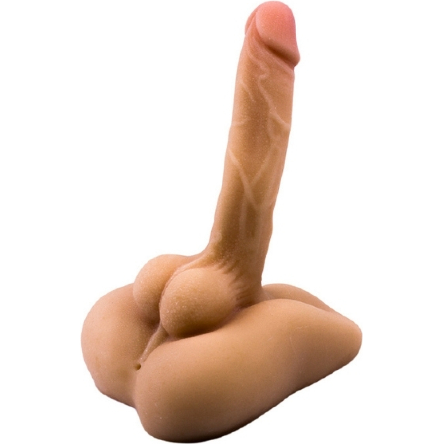 Ultra gerçekçi büyük penisli anal ve dildo özellikli yarım vücut mastürbatör