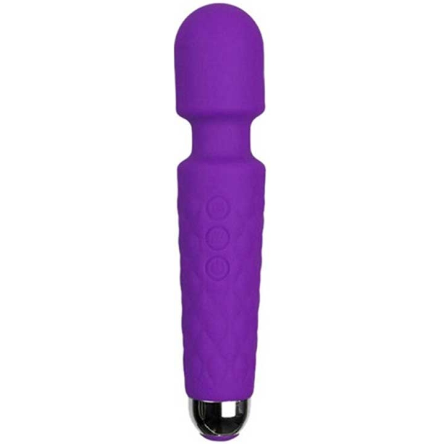 Female wand massager şarjlı vibratör - mor