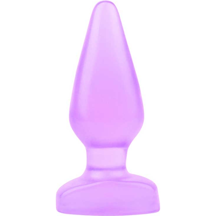 Hi-rubber şeffaf jel anal tıkaç - mor 16cm