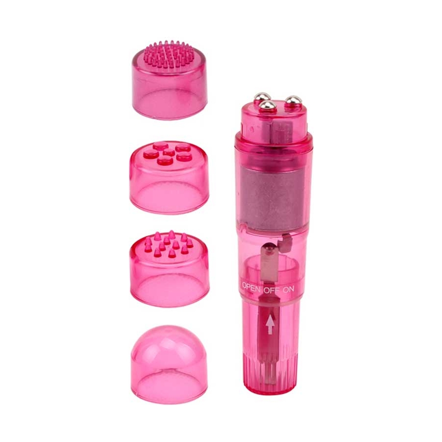 Image rocker mini masaj vibratörü - pembe chisa hi basic 4 başlıklı mini masaj vibratörü pembe chisa hi basic serisi seks oyuncakları, uygun fiyatlarla kullanışlı ve kaliteli ürünler amacı ile üretilmektedir. Bu sebeple her zaman çok satanlar arasında yer alır. Hızı ayarlanabilir mini masaj vibratörüdür. 4 değiştirilebilir baslığı ile farklı deneyimler için sizleri bekliyor. Su geçirmezdir. Boyutları...