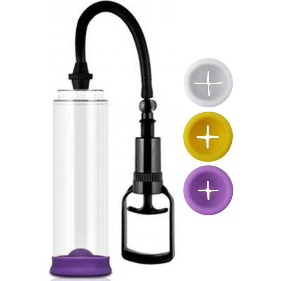 Man´s pump penis pompası man's pump güçlü penis pompası 3 başlıklı man's pump penis pompası yüksek vakum kapasitesine sahiptir. 20 cm uzunluğunda ve 6. 5 cm genişliğinde, üzerinde ölçüm için göstergesi olan şeffaf silindire sahiptir. Yanında 3 farklı boy ve renklerde başlığı vardır. Küçükten büyüğe...