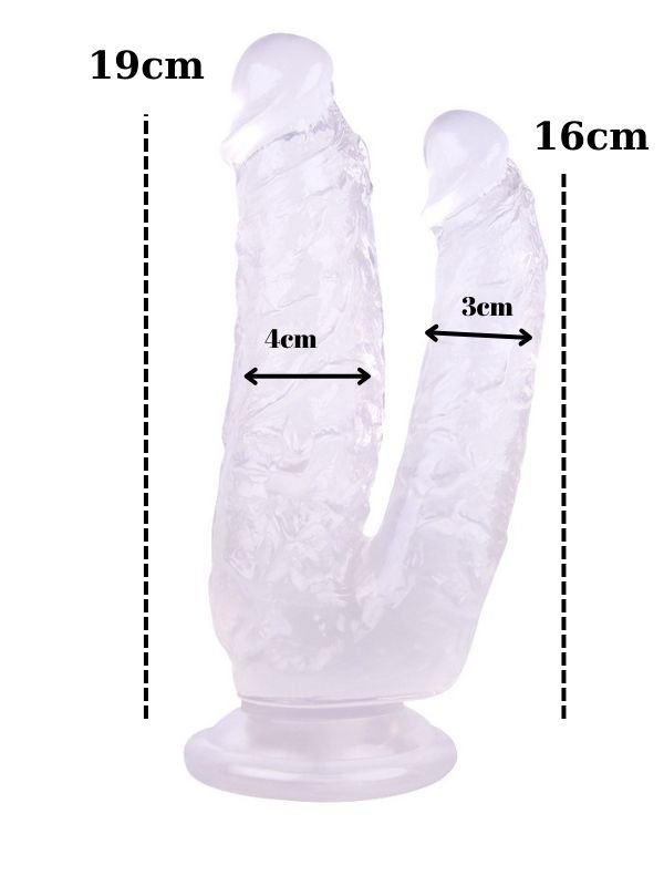 Noctis 19cm Beyaz Çiftli Dildo No:76 - Görsel 3