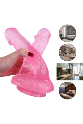 Noctis 21cm PembeÇiftli Dildo No:61