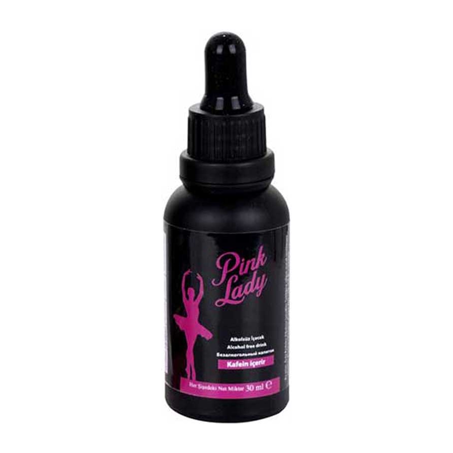 Pink lady kadınlara özel damla - 30ml. Pink lady kadınlara özel damla 30 ml l-askorbik asit, l-arjinin, meyan kökü özütü, kafein (150mg/l), b3 vitamini gibi içeriklere sahiptir. Tadının hoşunuza gitmemesi durumunda, alkolsüz soğuk ya da sıcak herhangi bir içeceğe 5-7 damla damlatarak tüketebilirsiniz. Uluslararası iso9001 kalite ve...