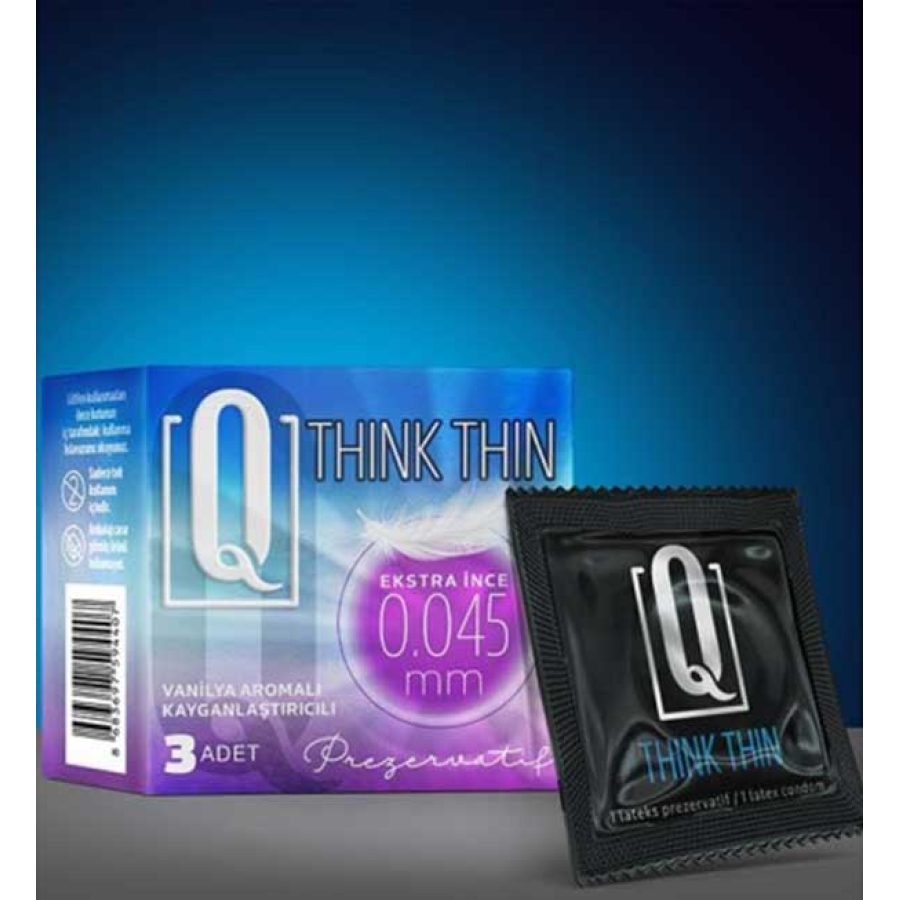 Q thi̇nk thi̇n 3'lü ekstra i̇nce prezervati̇f
