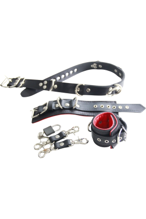 BDSM Kelepçe ve Kemer Seti