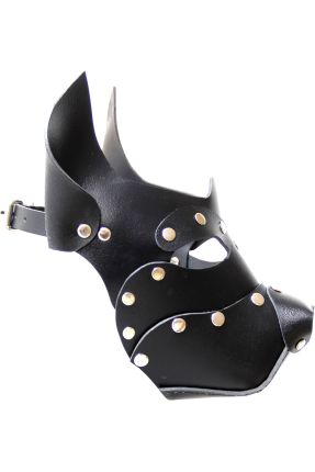 Deri Köpek Maskesi