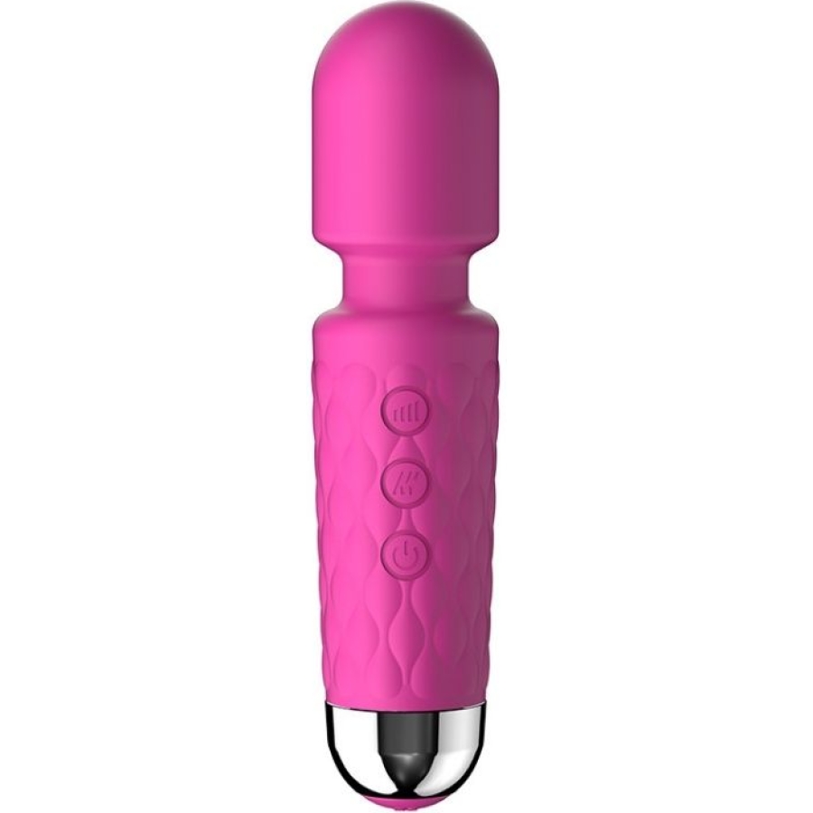 Mini wand massager şarjlı vibratör - pembe