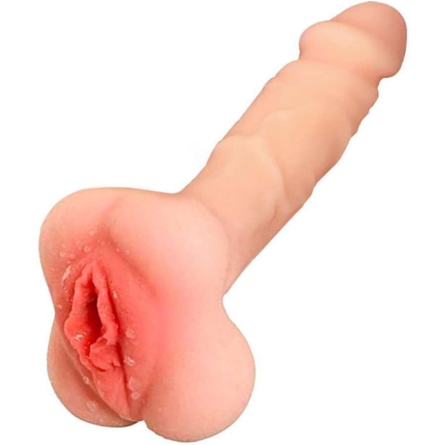 Vajina girişli dolgulu realistik penis kılıfı masturbatör 20cm
