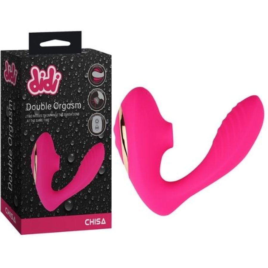 Chisa didi double orgasm hava basınçlı vibratör pembe