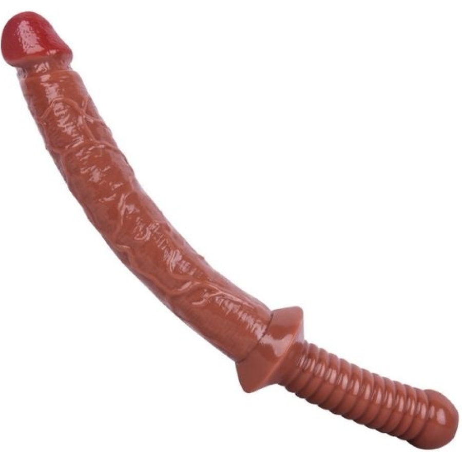 Kahverengi 38 cm jop dildo