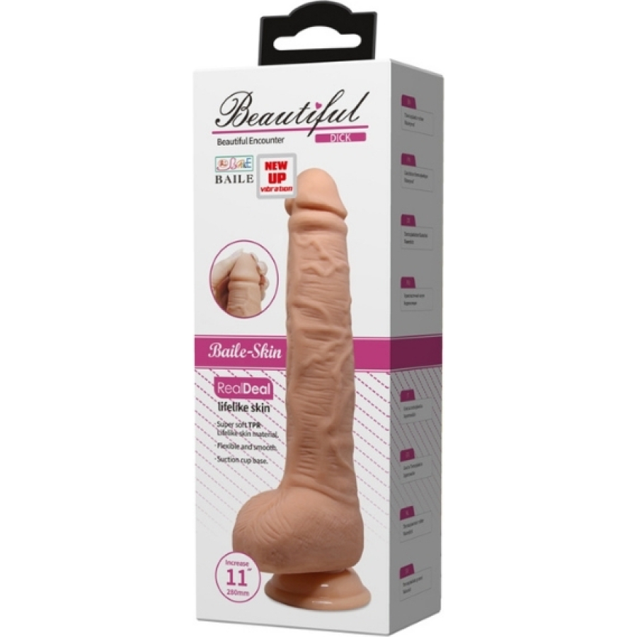 Beautiful dick 11 i̇nç vibratör gerçek his için tasarlanmış bu titreşimli dildo, yumuşak ve esnek tpr malzemeden üretilmiştir. Fanta flesh rengindeki açık ten tonu ile gerçek cilt hissini yakalar. Dolgun başı, belirgin damarları ve gerçekçi testisleri ile maksimum zevk sunar. Özellikler:titreşim fonksiyonu ile ekstra uyarımdolgun baş, kalın damarlar ve gerçekçi testisleryumuşak ve esnek tpr malzeme (fanta flesh açık ten tonu)vakum tabanı sayesinde düz yüzeylere yapışarak eller serbest kullanım2 adet aa pil ile çalışır (pil dahil değildir)ağırlık: 495 grampaket ölçüsü: 295 x 110 x 80 mmbarkod: 6959532303209