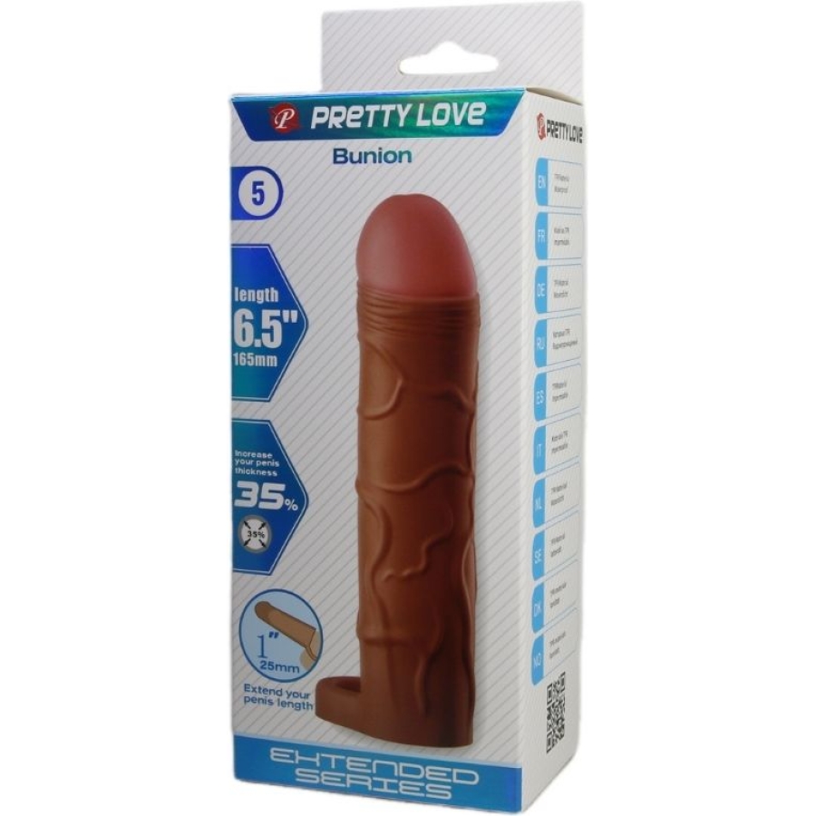 Bunion gerçek hissiyatlı uzatıcı penis kılıfı brown tpr malzemeden üretilmiş bu penis kılıfı ve uzatıcı, penisinizin performansını zirveye taşır! Esnek yapıya sahip gövdesi sayesinde içten uyarımı artırır ve partnerinize yoğun hazlar yaşatır. Penis yüzeyine %35 oranında ekstra doku kazandırarak daha doğal ve etkileyici bir görünüm sunar. Kılıfın tabanında yer alan testis halkası, testislerinizi kavrayarak ürünün sabit kalmasını...