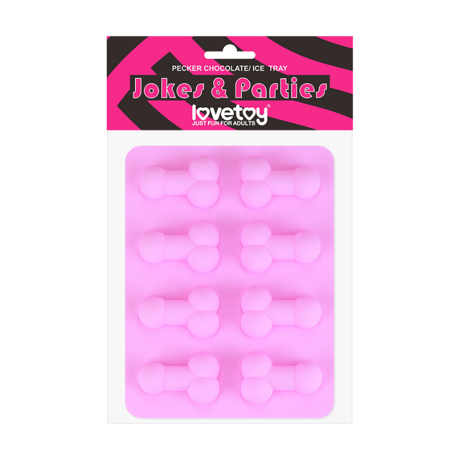 Çikolata, jöle veya buz i̇çin penis şeklinde silikon kalıp eğlenceli pecker (penis) şeklinde silikon kalıp – çikolata, buz ve jelatin için. Parti, bekarlığa veda geceleri ve özel kutlamalar için harika bir eğlence ürünü! Bu eğlenceli ve şık pecker (penis) şekilli silikon kalıp ile çikolata, buz küpleri, jöle ve daha fazlasını kolayca yapabilirsiniz.