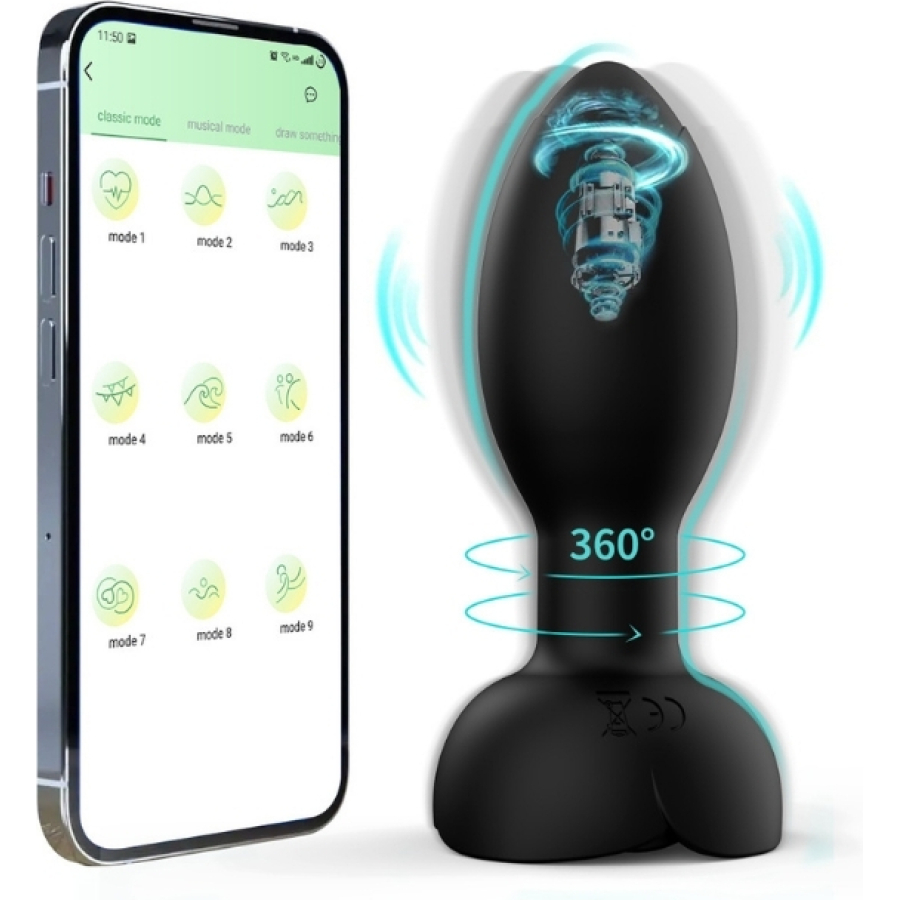 Döner telefon kontrollü titreşimli vibratör app kontrollü titreşimli ve döner anal plug – 9 modlu, su geçirmez, unisex haz arayışında sınır tanımayanlar için özel olarak tasarlanan bu titreşimli anal plug, hem yeni başlayanlar hem de deneyimli kullanıcılar için güvenli, konforlu ve yoğun bir deneyim sunar. Ergonomik, konik yapısı kolay ve rahat bir yerleştirme sağlarken, geniş...