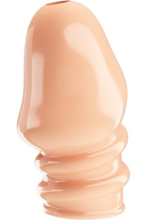 Jeremy Geciktirici ve Sertleştirici TPR Penis Kılıfı Ten Rengi
