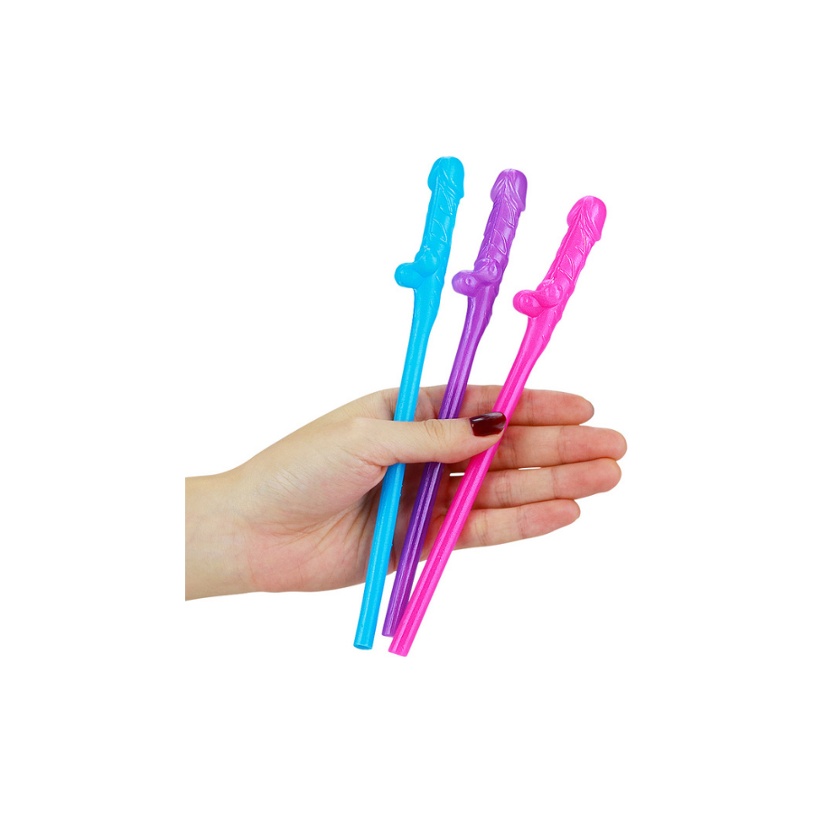 Penis dildo pipet eğlenceli penis şeklindeki içme pipetleri. Bu 9'lu paket plastik pipet, hem bol kahkaha hem de bol sıvı tüketimi garanti eder. Masaları süslemek, fotoğraf çekimlerine eğlence katmak veya içki servisini unutulmaz hâle getirmek için ideal.