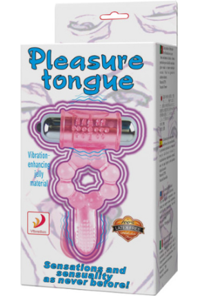 Plasure Tongue Titreşimli Klitoris Uyarıcılı Şeffaf Penis Kılıfı