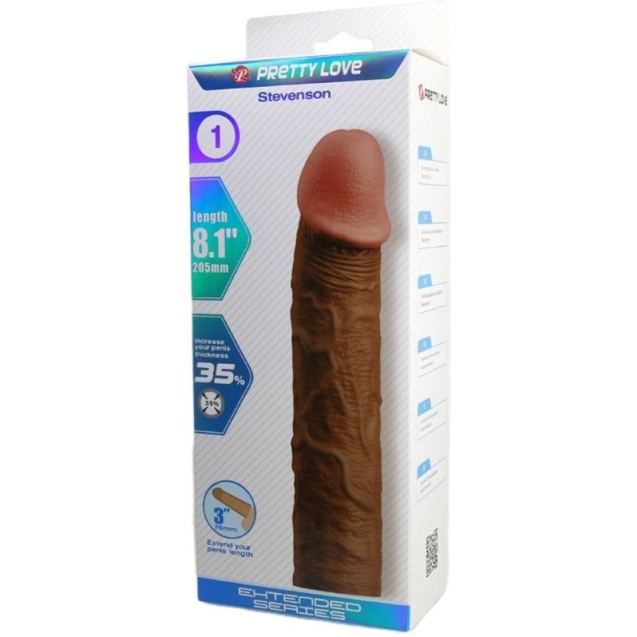 Stevenson gerçek hissiyatlı uzatıcı penis kılıfı brown çok yüksel kaliteli premium silikondan üretilmiştir. - melez rengindedir. - uzun yıllar boyunca kullanabilmeniz için çok özel olarak tasarlanmıştır. - bu son teknoloji ile üretilen penis kılıfını kullanırken her cm de gerçek bir deneyim yaşayacaksınız. - penisinize birebir uyum sağlayıp,kavraması için uç kısmı kıvrılıp katlanabildiği gibi testisleri saran desteği ile...