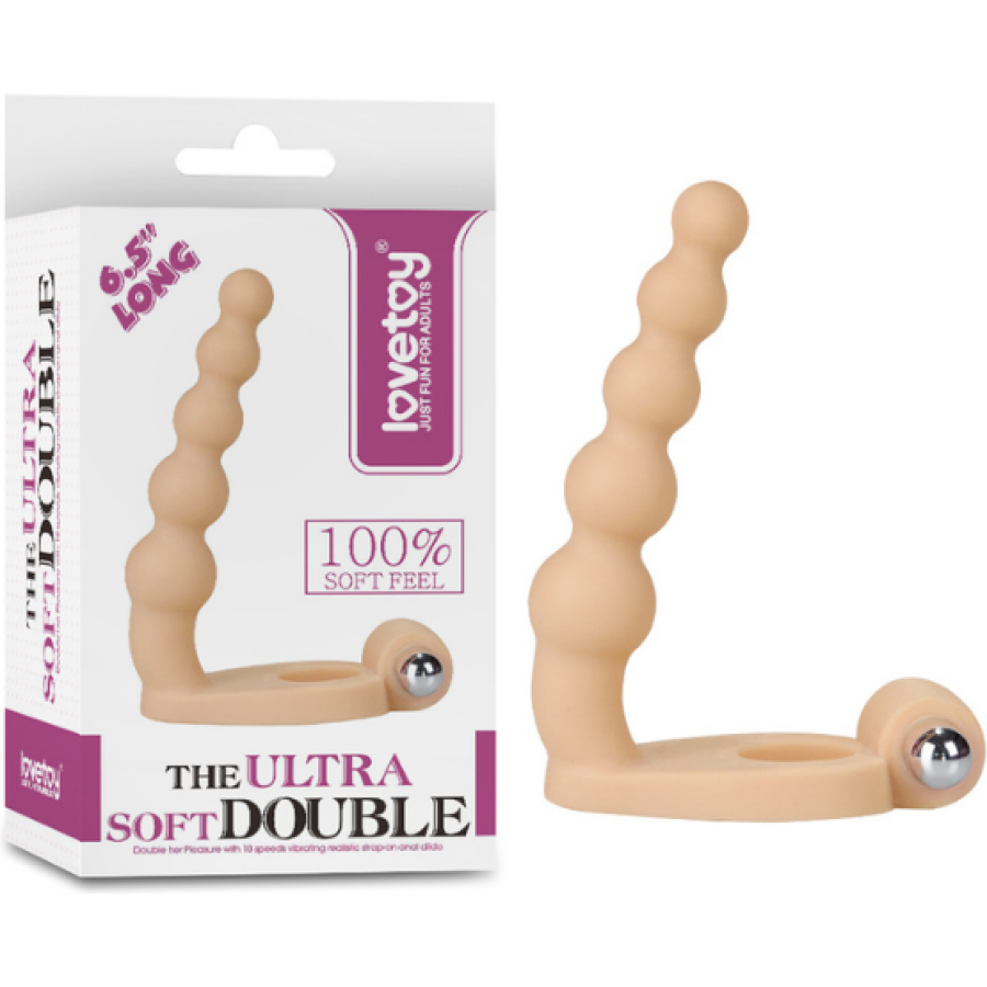The ultra soft bead 6. 5 i̇nç ultra soft 6. 5" tpe çift penetrasyon halkalı vibratör, tamamen su geçirmez yapısıyla, çift penetrasyon fantezilerinizi gerçeğe dönüştürür. Esnek penis halkası, penisin tabanında hafif bir baskı oluşturarak daha sert ve uzun süren ereksiyonlara yardımcı olabilir. Dahili 10 fonksiyonlu titreşimli mini vibratör ise her iki partneri de eş zamanlı olarak uyarır. Yumuşak...