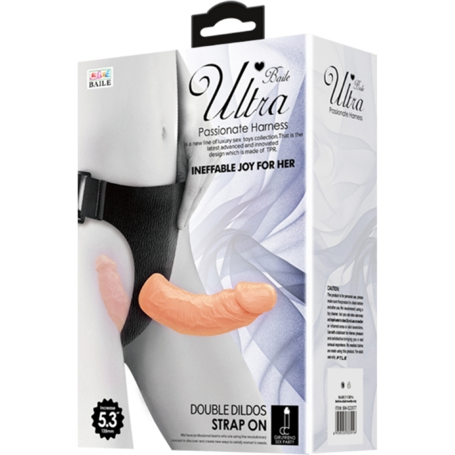Ultra oassionate harness 5. 3 i̇nç belden bağlamalı i̇ki taraf için aynı anda haz! Baile bw-022077, hem aktif hem de pasif kullanıcının aynı anda uyarılmasını sağlayan çift taraflı dildo tasarımı ile sıra dışı bir deneyim sunar. Siyah kemerli strap-on sistemine sahip olan bu ürün, ayarlanabilir bel askısı sayesinde her bedene kolayca uyum sağlar. İç kısmına yerleştirilen dildo, kullanıcıya...