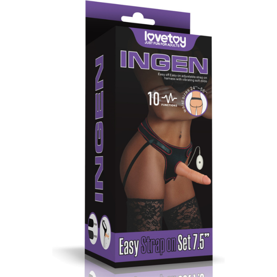 Vibrating easy strapon set 7. 5 i̇nç belden bağlamalı en gerçekçi zevki sunmak üzere tasarlanan titreşimli yumuşak strap-on dildo, doğal görünümlü gövdesi ve yumuşak penis başıyla son derece gerçekçi bir his sunar. Vücuda sabitlenmesi kolay olan harness sistemi sayesinde güvenli ve rahat kullanım sağlar. Dildo, kablolu bir kumanda ile birlikte gelir ve 2 hız ile 8 farklı titreşim modu...