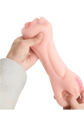 XOXO 3 Girişli Realistik Mastürbatör 550 g – TPE, Açık Ten, Ultra Doğal Doku