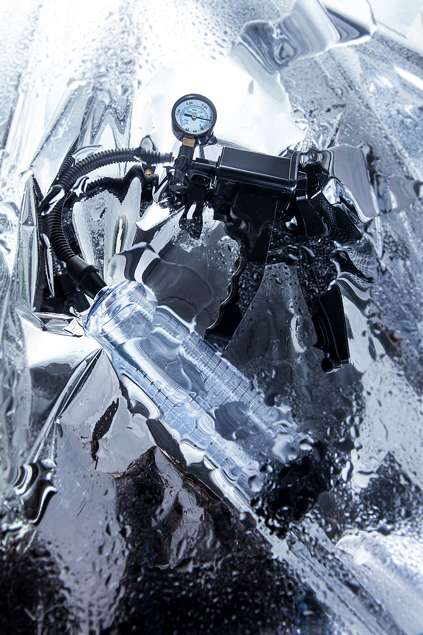 Sexus Men Training Viggo mekanik penis Pompası, ABS plastik, Siyah, 62 cm - Görsel 8