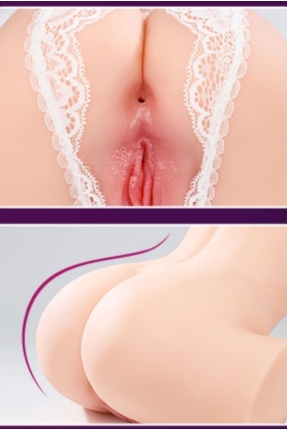 XOXO 5 kg Realistik Mastürbatör – Çift Giriş (Vajinal/Anal), Güçlü Titreşim, TPE Ten, Şarjlı
